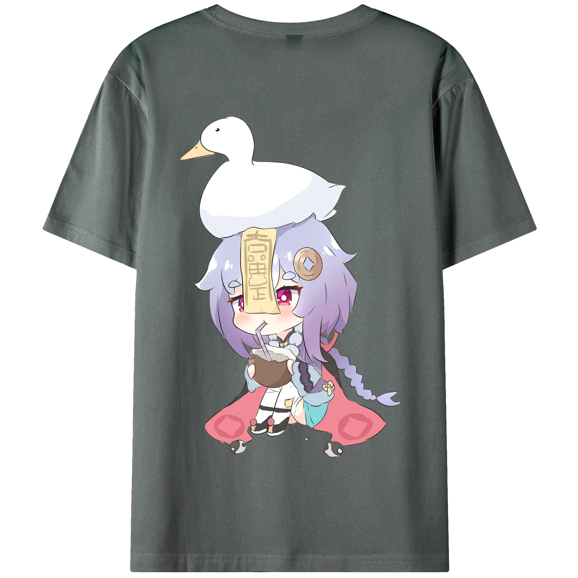 げんし神 七七 なな  genshin Nana 綿100％半袖Tシャツ（背面プリント）